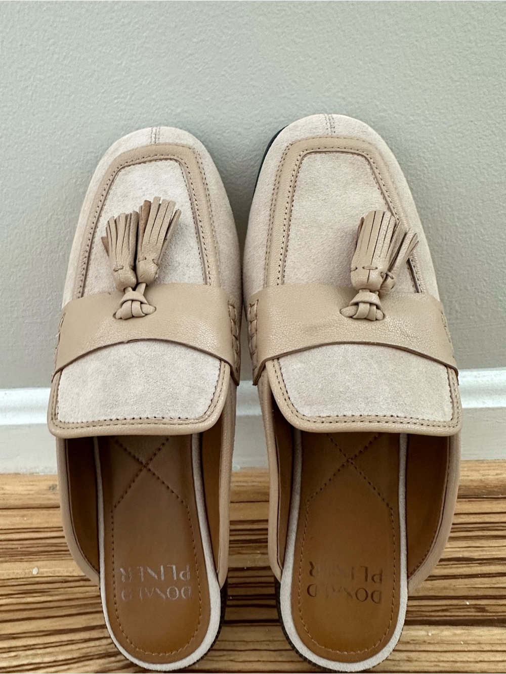 Donald Pliner Suede Loafer Mules - Picture 3 of 4